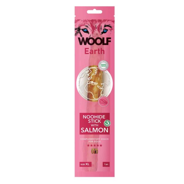 Woolf Earth Noohide Stick With Salmon XL