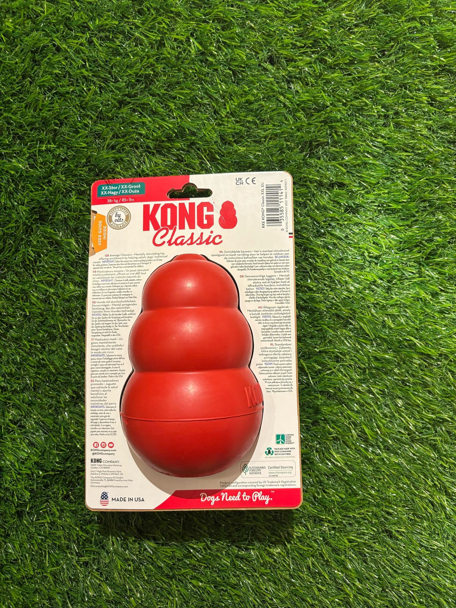 Kong Red Classic Dog Treat Holder