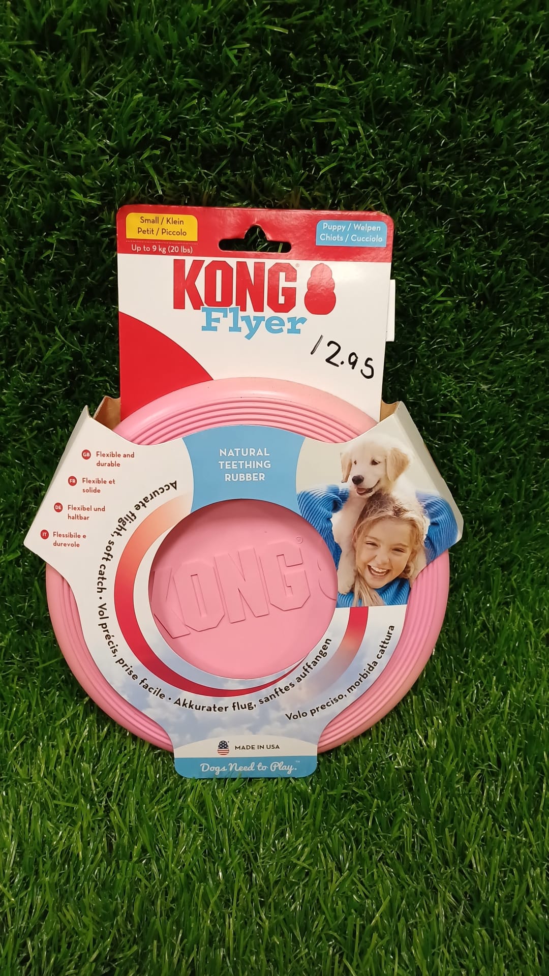 Kong Pink Small Flyer Frisbee