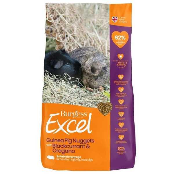 Burgess Excel Guinea Pig With Blackcurrent 2kg