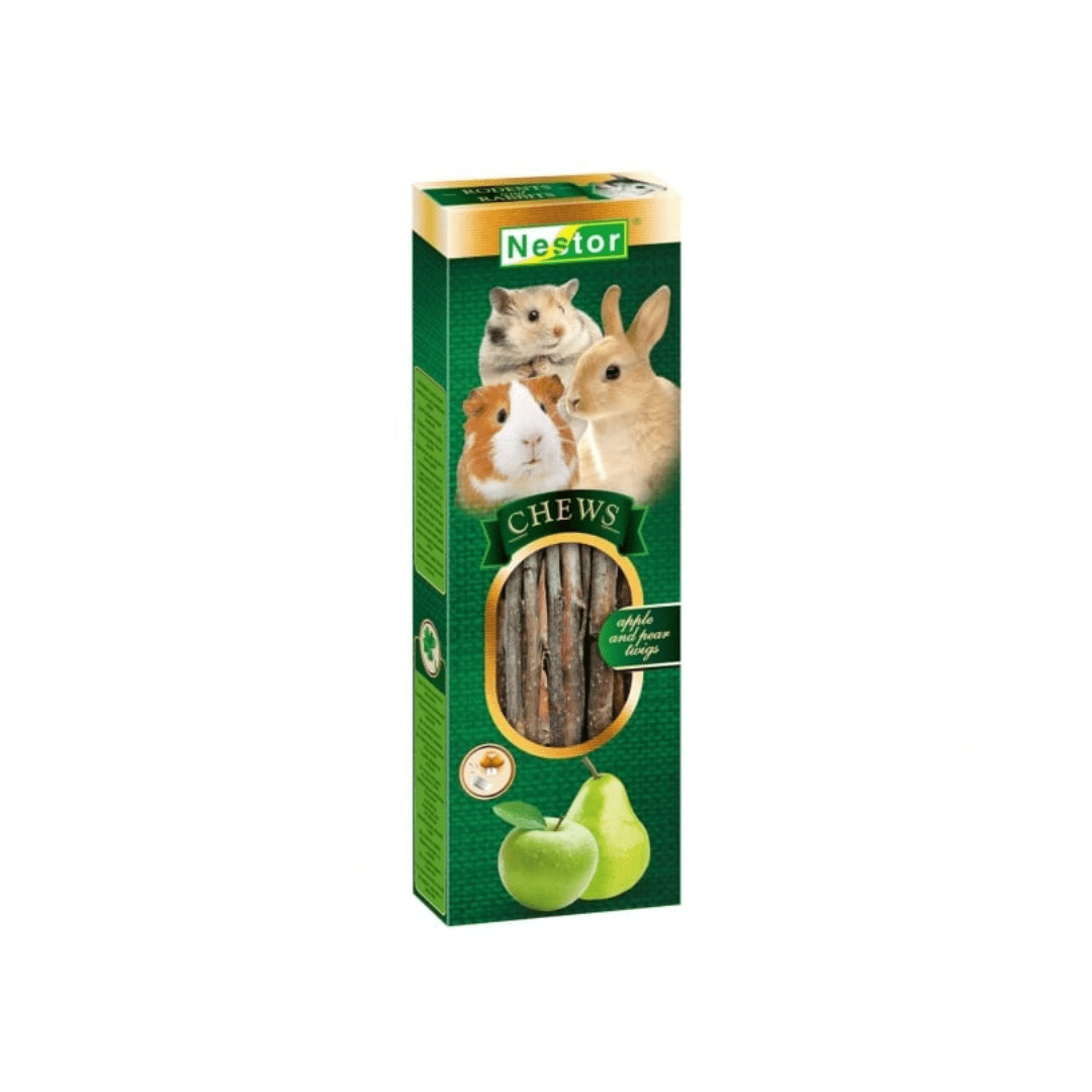 Nestor Small Animal Chews – Apple & Pear Twigs