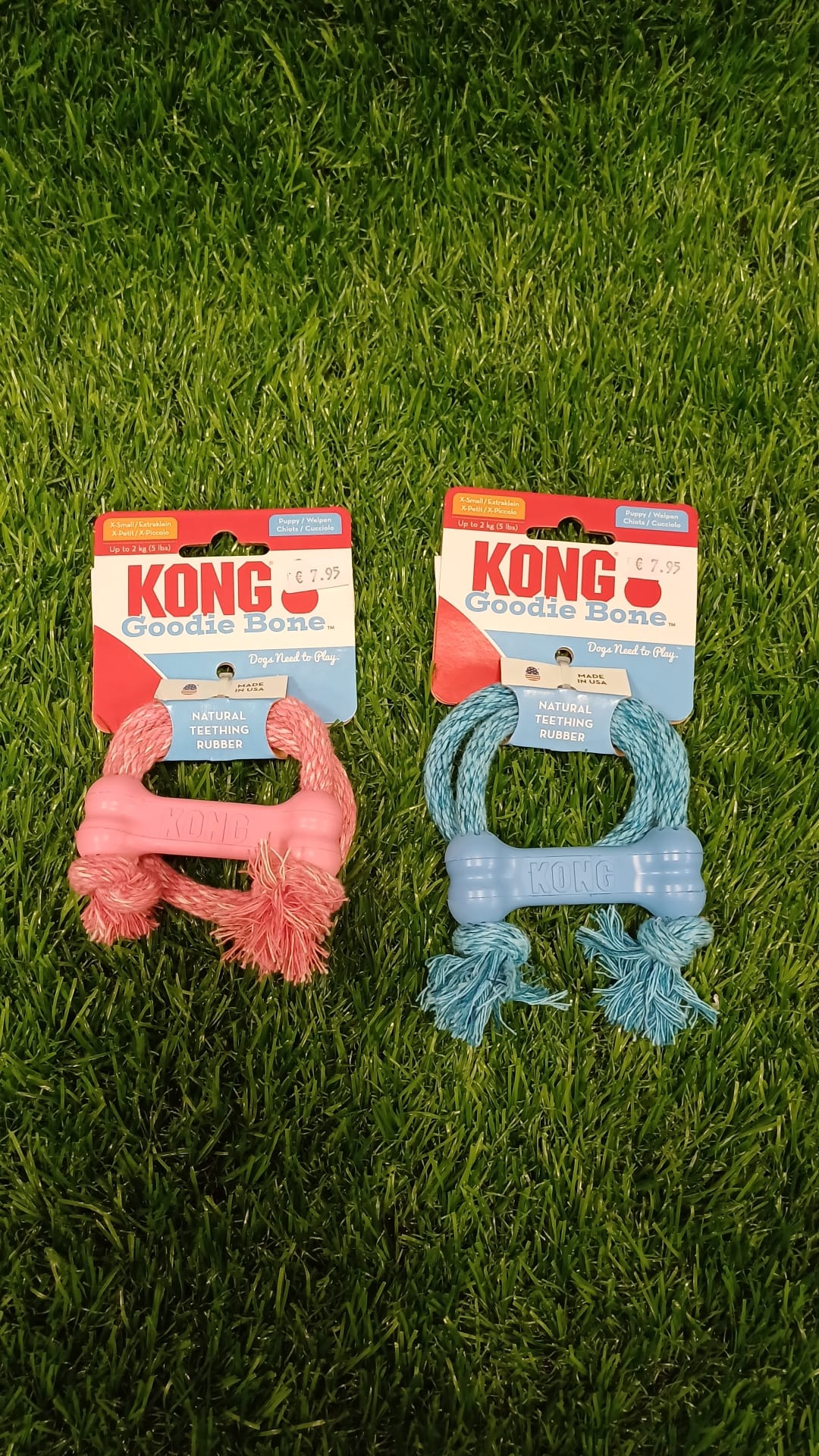 Kong Puppy Goodie Teething Bone with Rope