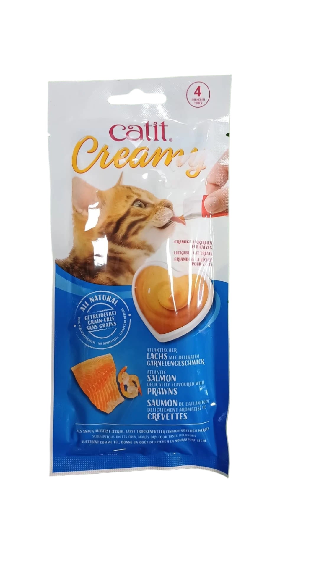 Catit Creamy Salmon Lickable Cat Treats