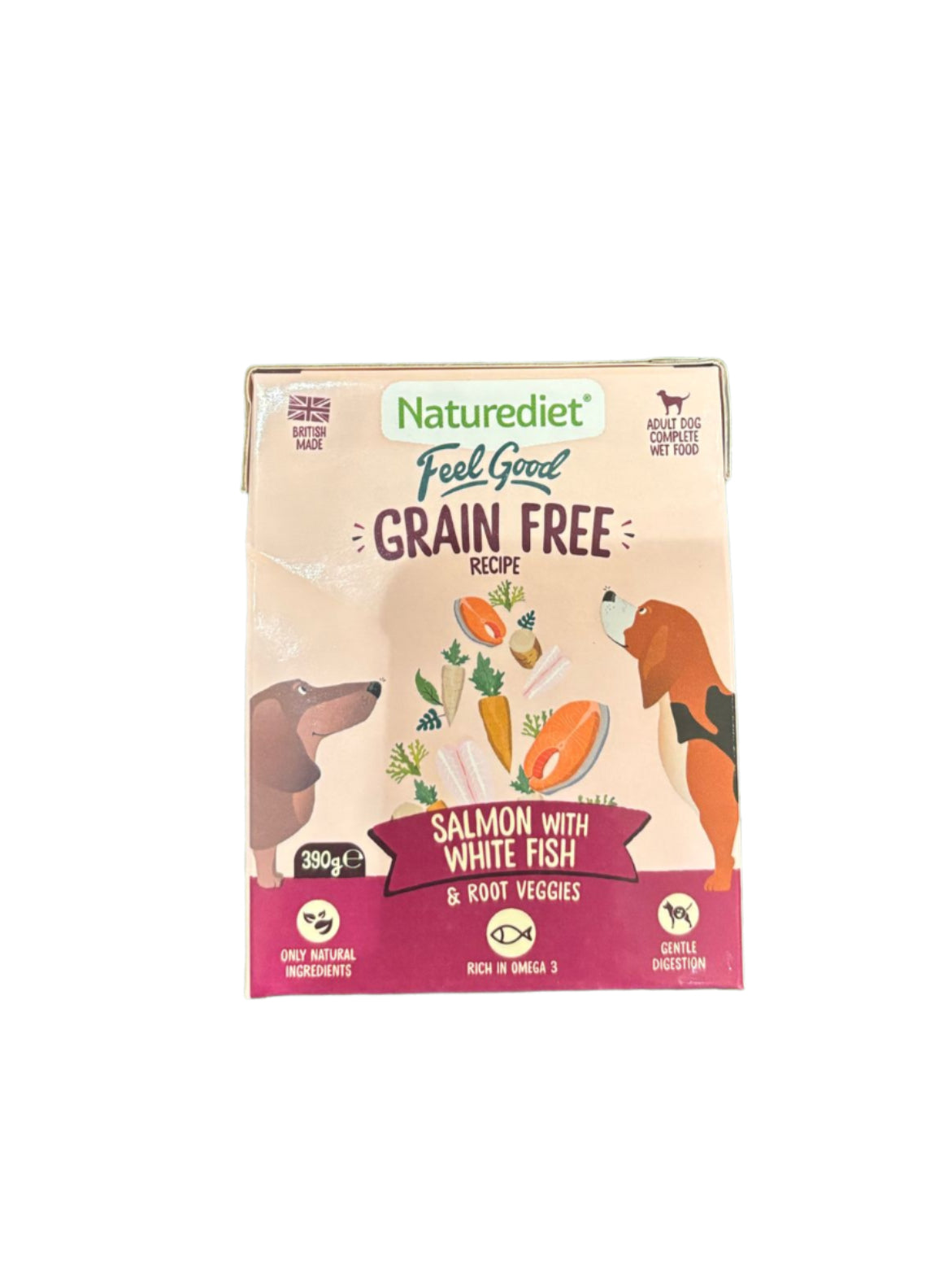 Naturediet Grain Free Salmon With White Fish 390g