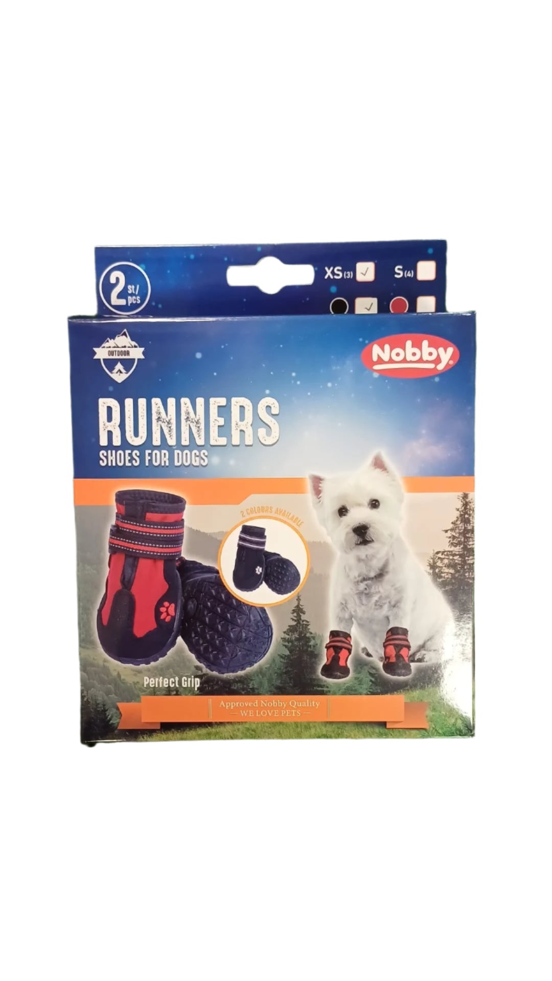 Black Nobby Runner Boots for Dogs