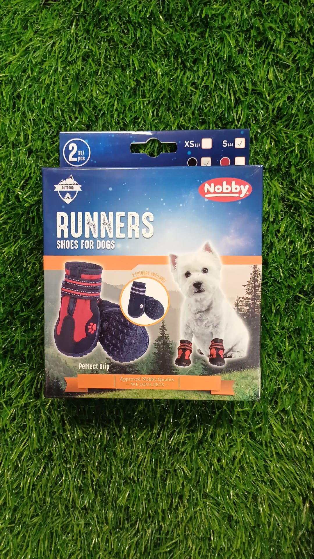 Black Nobby Runner Boots for Dogs