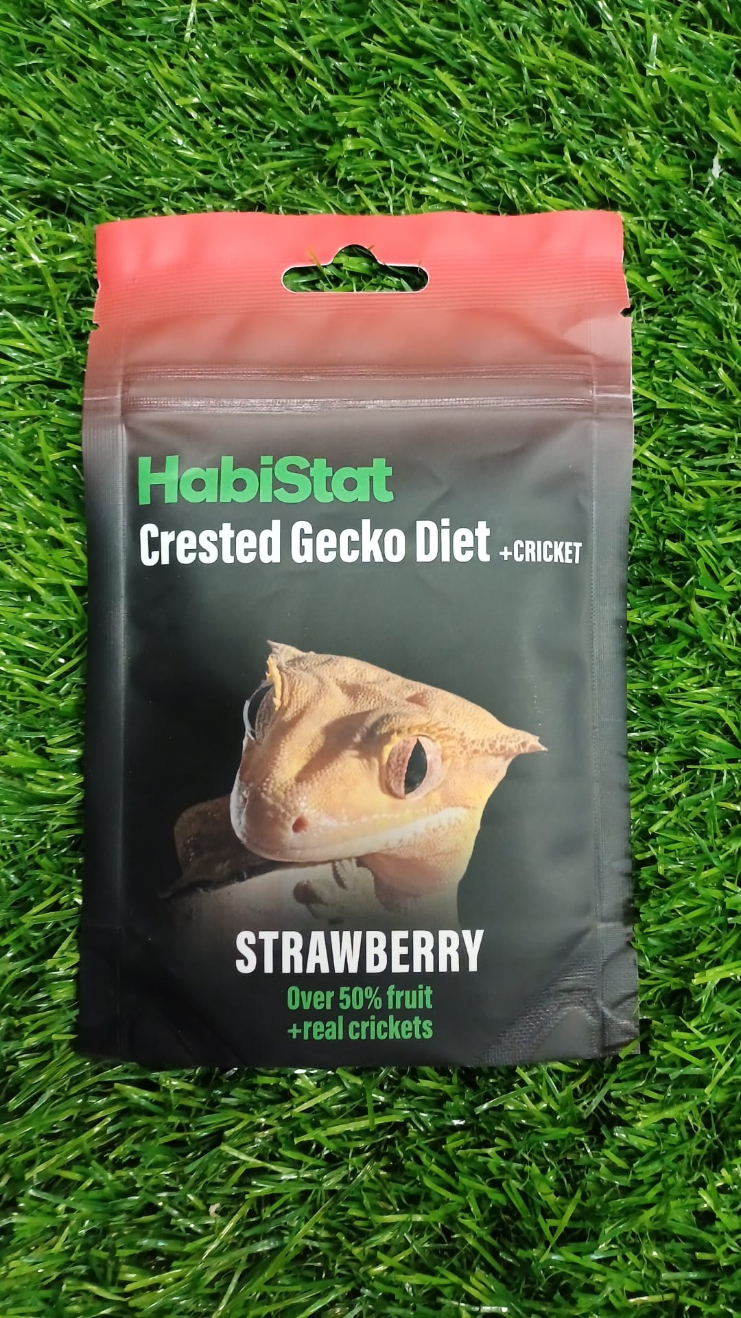 Strawberry HabiStat Crested Gecko Diet + Cricket