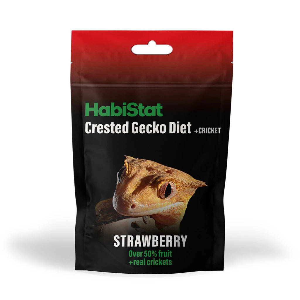 Strawberry HabiStat Crested Gecko Diet + Cricket