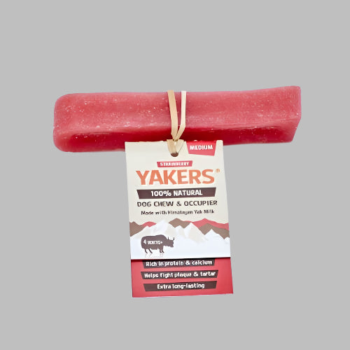 Strawberry Yakers Dog Chew