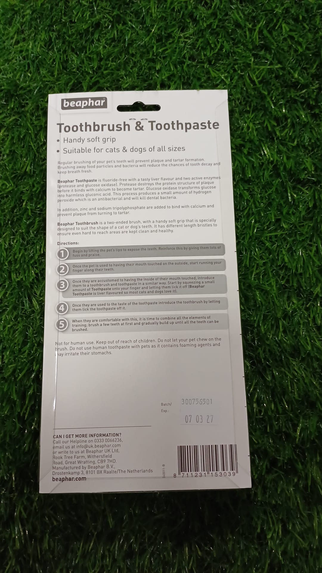 Toothbrush & Toothpaste for dogs and cats