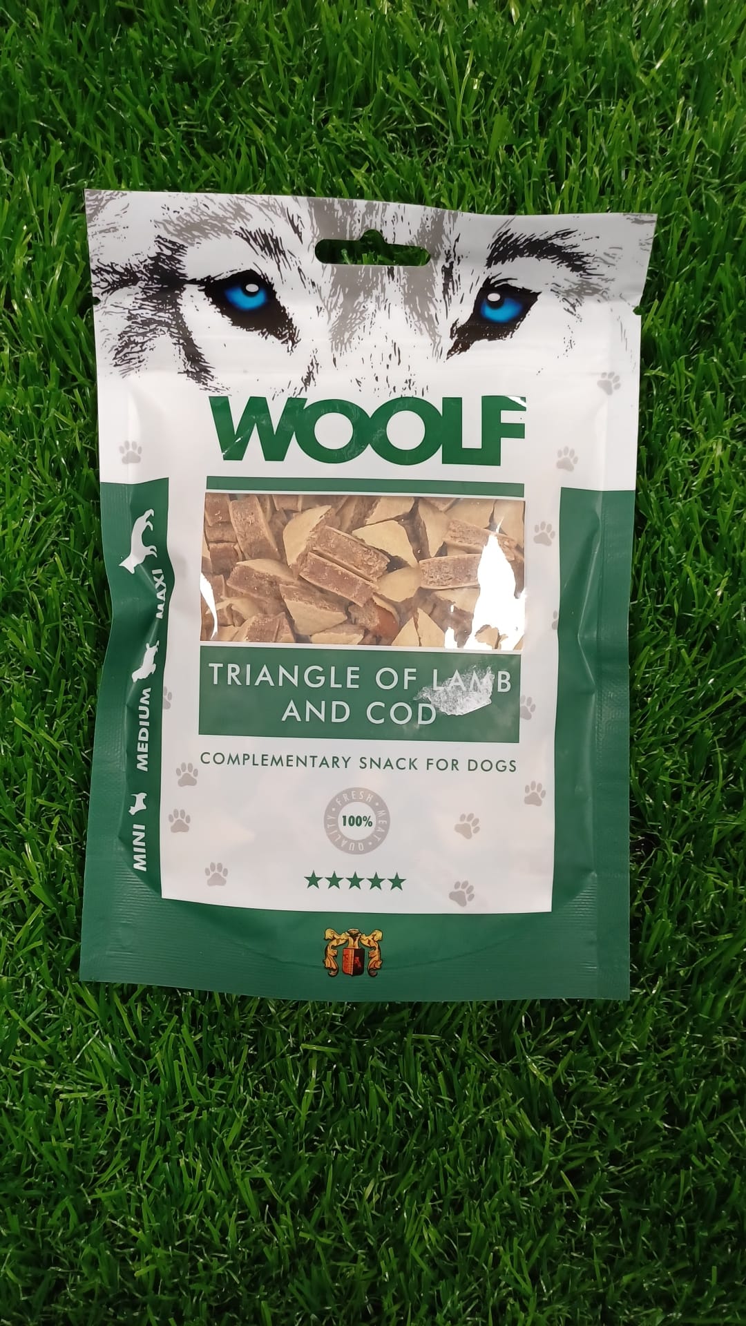 Triangle of Lamb and Cod Woolf Treats