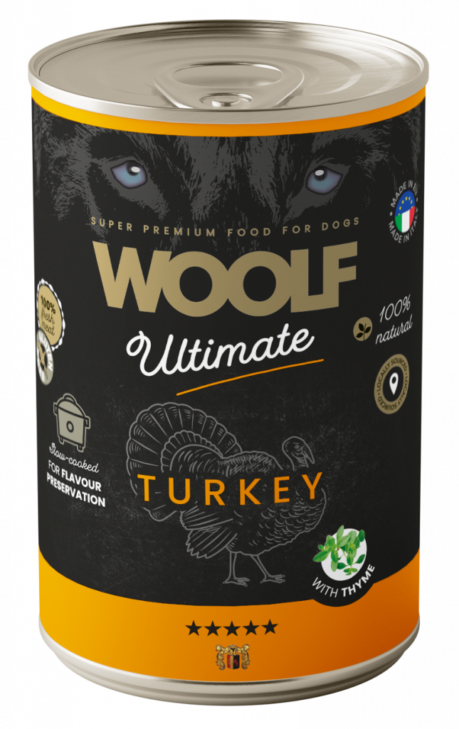 Woolf Turkey Canned Wet Dog Food