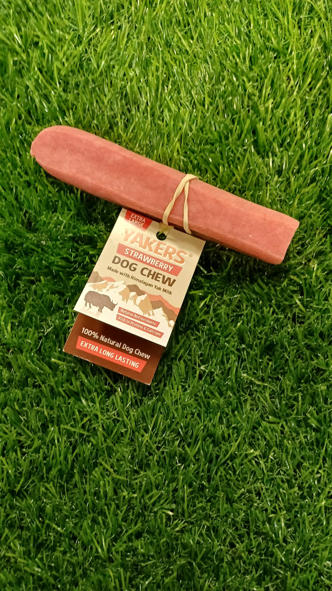 Strawberry Yakers Dog Chew